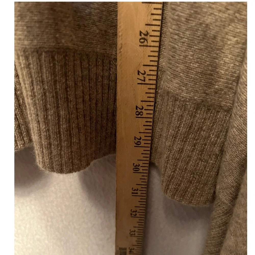 C by Bloomingdales Cashmere Sweater Women's Medium Beige Tan - Picture 8 of 10